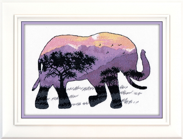 Набор для вышивки крестом Мир животных. Слон - фото 10173