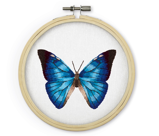 Набор для вышивания "Живая картина" "Бабочка. Морфо адонис" - фото 10296