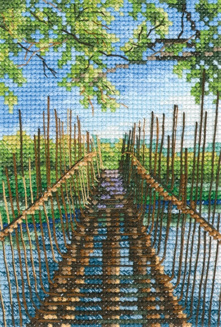 Набор для вышивания РТО "Пешеходный мост на озере Остин" - фото 11905