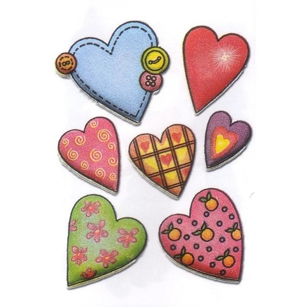 Наклейки детские/декоративные MAGIC СЕРДЦЕ (ВЕЛЮР) HERMA-magic-5281 - фото 13329