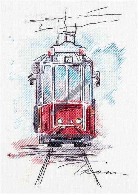 Набор для вышивания "Городской трамвай" - фото 6023