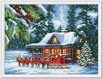 Алмазная мозаика "Рождественская сказка"
