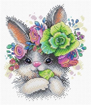 Набор для вышивки крестом Очаровательный кролик