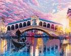 Кристальная (алмазная) мозаика на подрамнике "Романтичная Венеция" 50 х 40 см - фото 10562