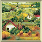 Набор мозаичная картина Сербский пейзаж, 40х40 см - фото 10989