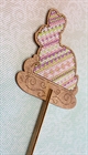 Набор для вышивки крестом на деревянной основе Цветная Пасха - фото 12197