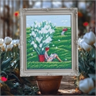 Набор для вышивания РТО "Белые тюльпаны" РТО-MX1098