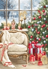 Набор для вышивки гобелена Рождественский интерьер - фото 9633